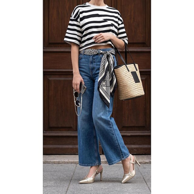 Scarpin Slingback Sapato Bico Fino Salto Alto Fino 9cm