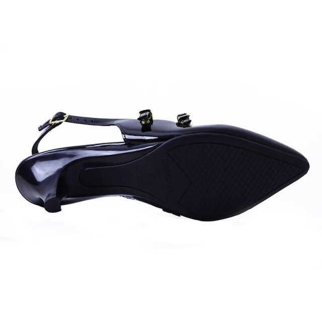 Scarpin Slingback Verniz Fem Salto Baixo Beira Rio 40761315