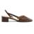 Scarpin Slingback Virginia Unilateral Lançamento Anacapri - Marrom