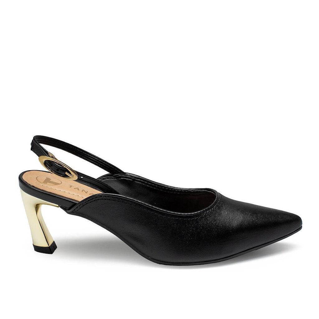 Scarpin Tanara Slingback Em Couro Feminino T8841