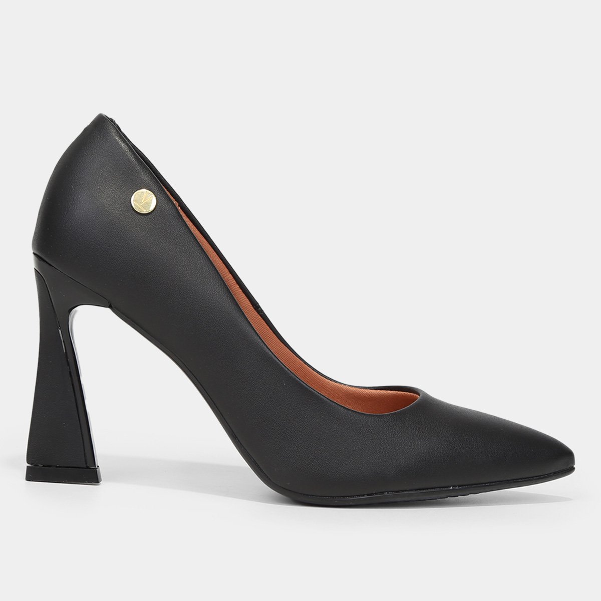 Scarpin Vizzano Bico Fino Feminino - Preto Menor preço em Scarpin Vizzano Bico Fino Feminino - Preto