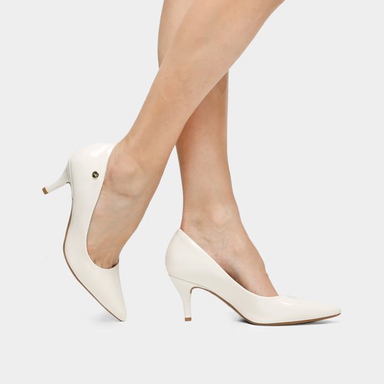 Scarpin Vizzano Bico Fino - Branco