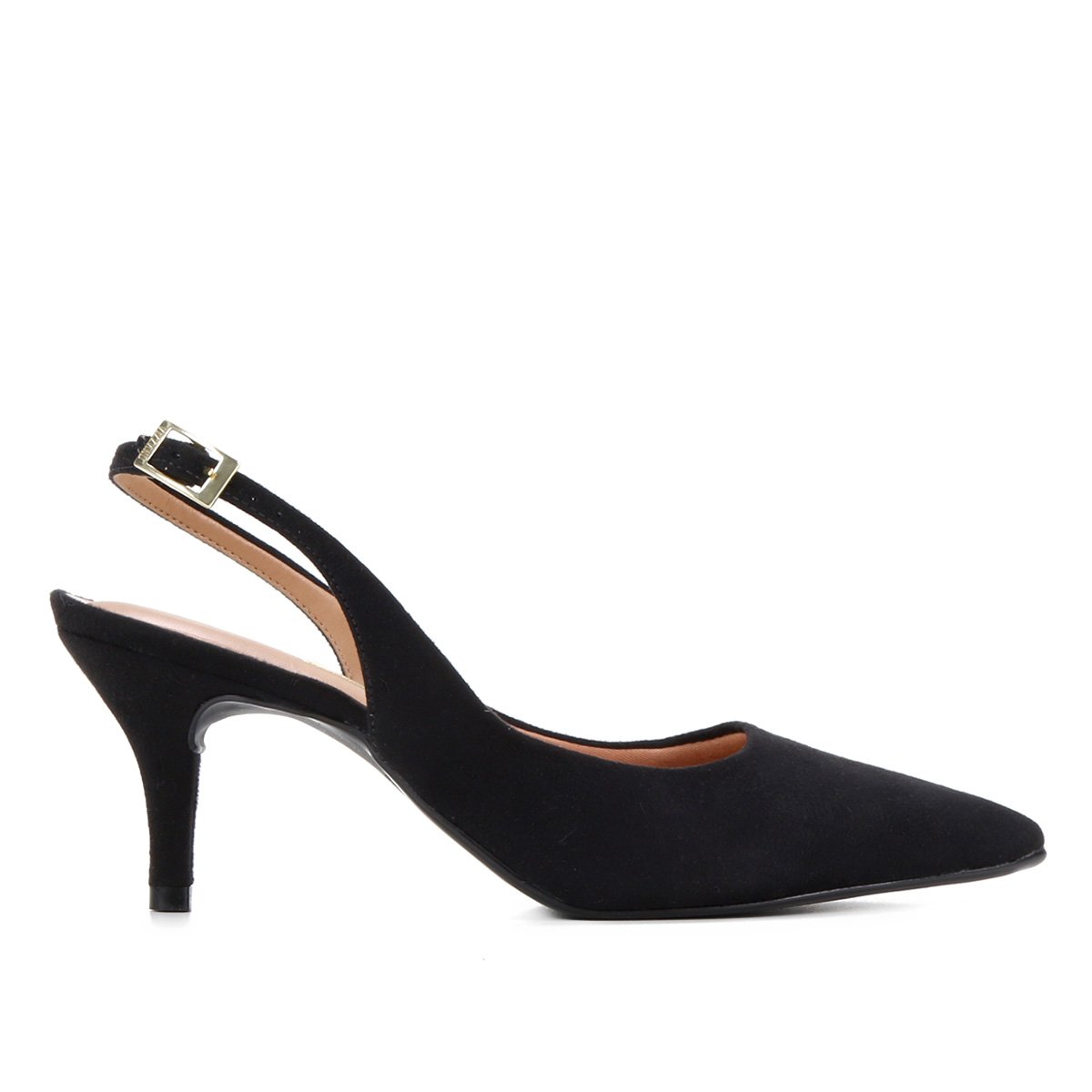 Scarpin Vizzano Chanel Salto Médio - Preto Menor preço em Scarpin Vizzano Chanel Salto Médio - Preto