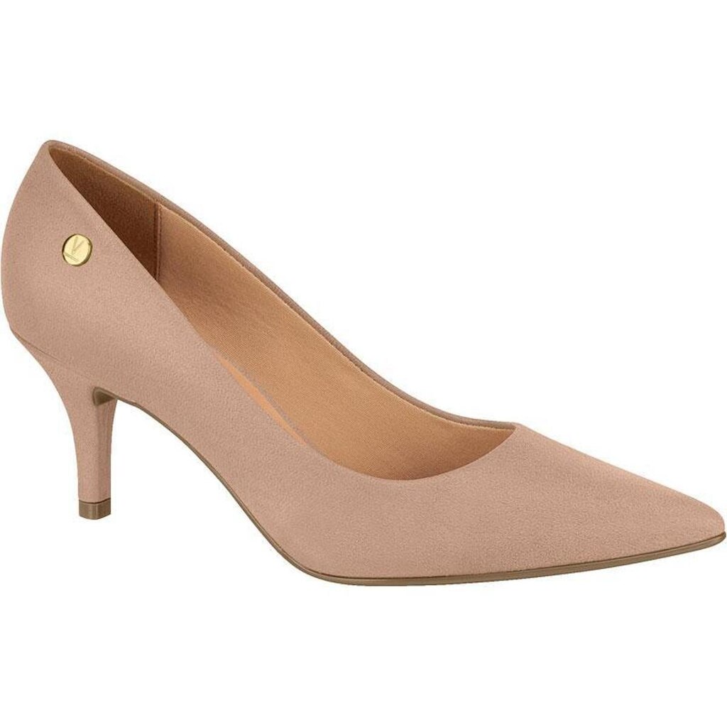 Scarpin Vizzano Feminino Salto Baixo Fino Comfy Macio - Preto - 38