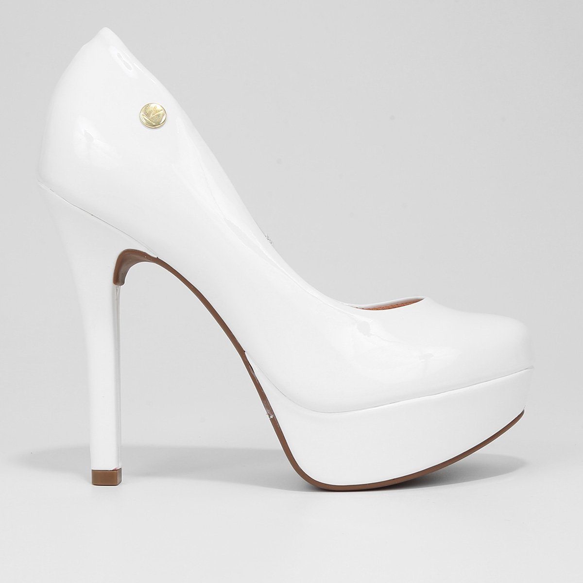 Pata Salto Grosso Scarpin Vizzano Meia Pata Branco Scarpin Vizzano