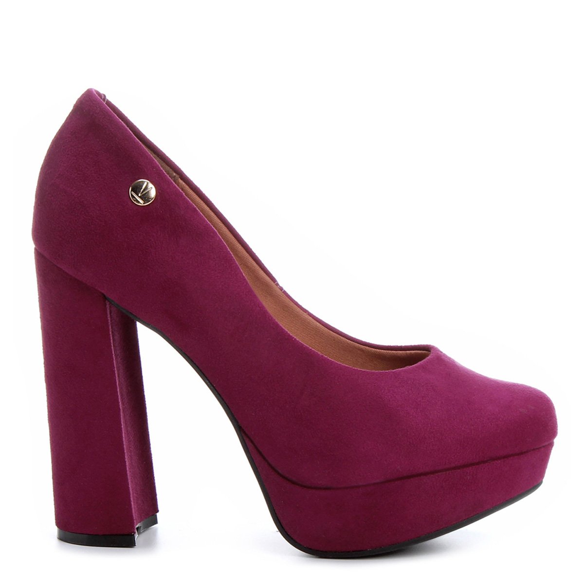 scarpin pink salto grosso