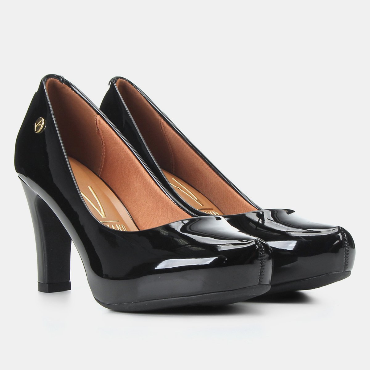 Vizzano Salto Meia Pata Verniz Scarpin Vizzano Meia Pata Verniz