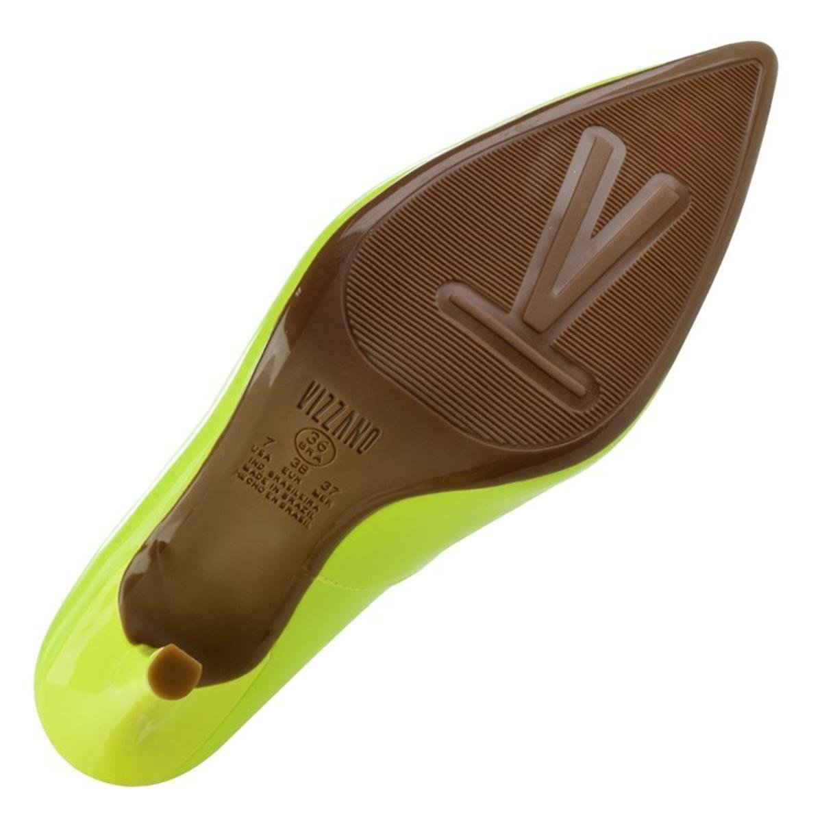 scarpin verde limão