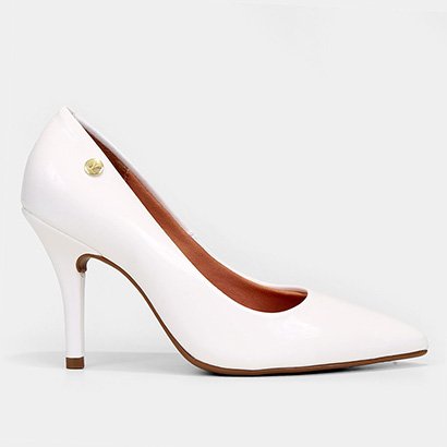 Scarpin Vizzano Salto Alto Bico Fino Verniz - Feminino