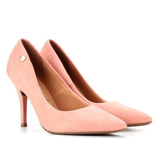 Scarpin Vizzano Salto Alto Bico Fino - Rosa Escuro