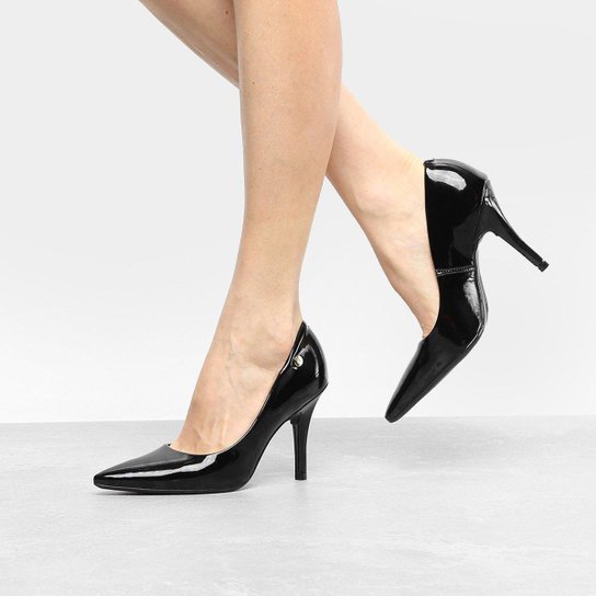 Scarpin Vizzano Salto Alto Verniz Zattini - Main Image