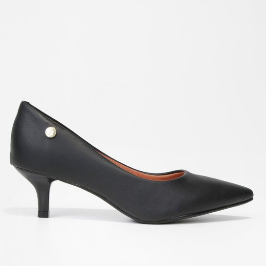 Scarpin Vizzano Salto Baixo Básico Bico Fino Feminino