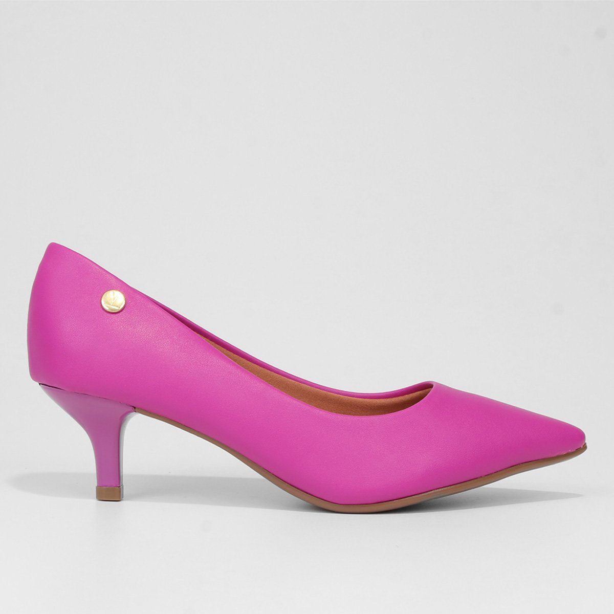 Scarpin Vizzano Salto Baixo Básico Bico Fino Feminino - Roxo Menor preço em Scarpin Vizzano Salto Baixo Básico Bico Fino Feminino - Roxo