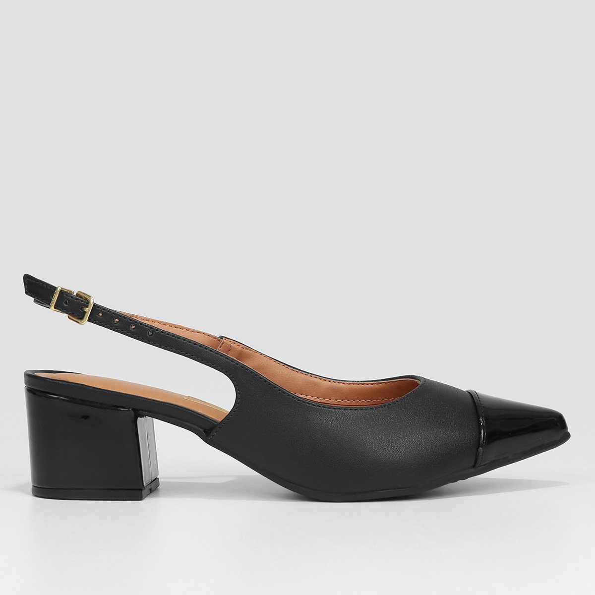 Scarpin Vizzano Salto Bloco Slingback - Preto é ruim? Scarpin Vizzano Salto Bloco Slingback - Preto é boa?