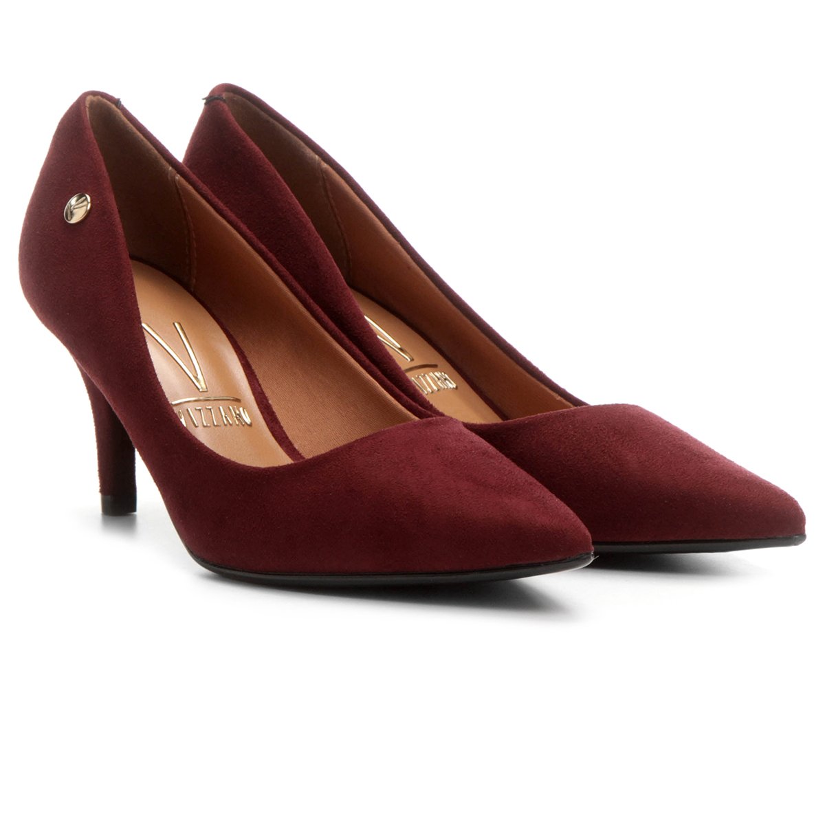 scarpin vinho salto medio