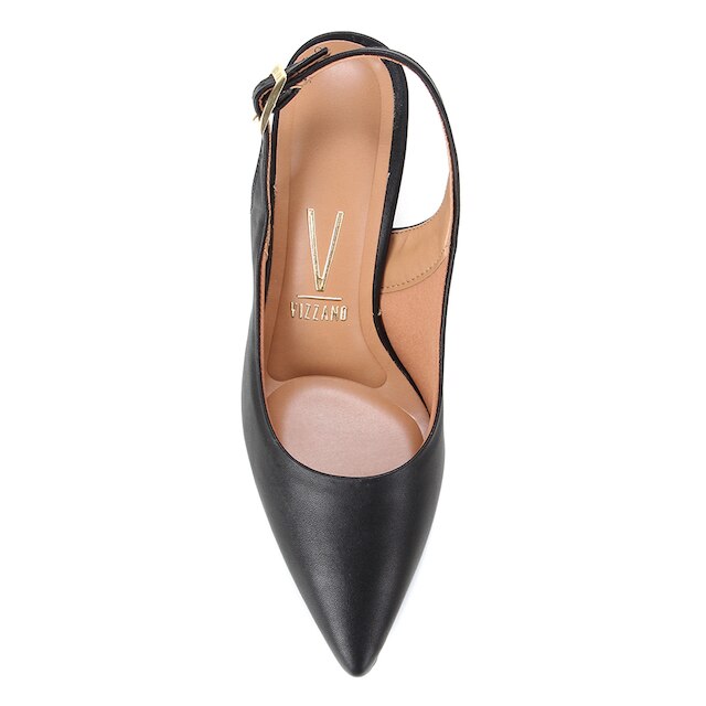 Scarpin Vizzano Slingback Salto Fino Médio