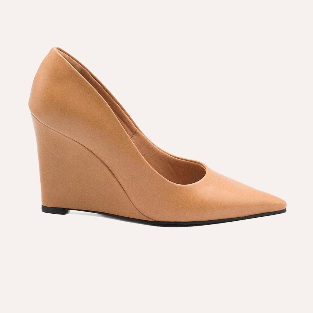 Scarpin Zatta Anabela Antonia Palha Nude 35