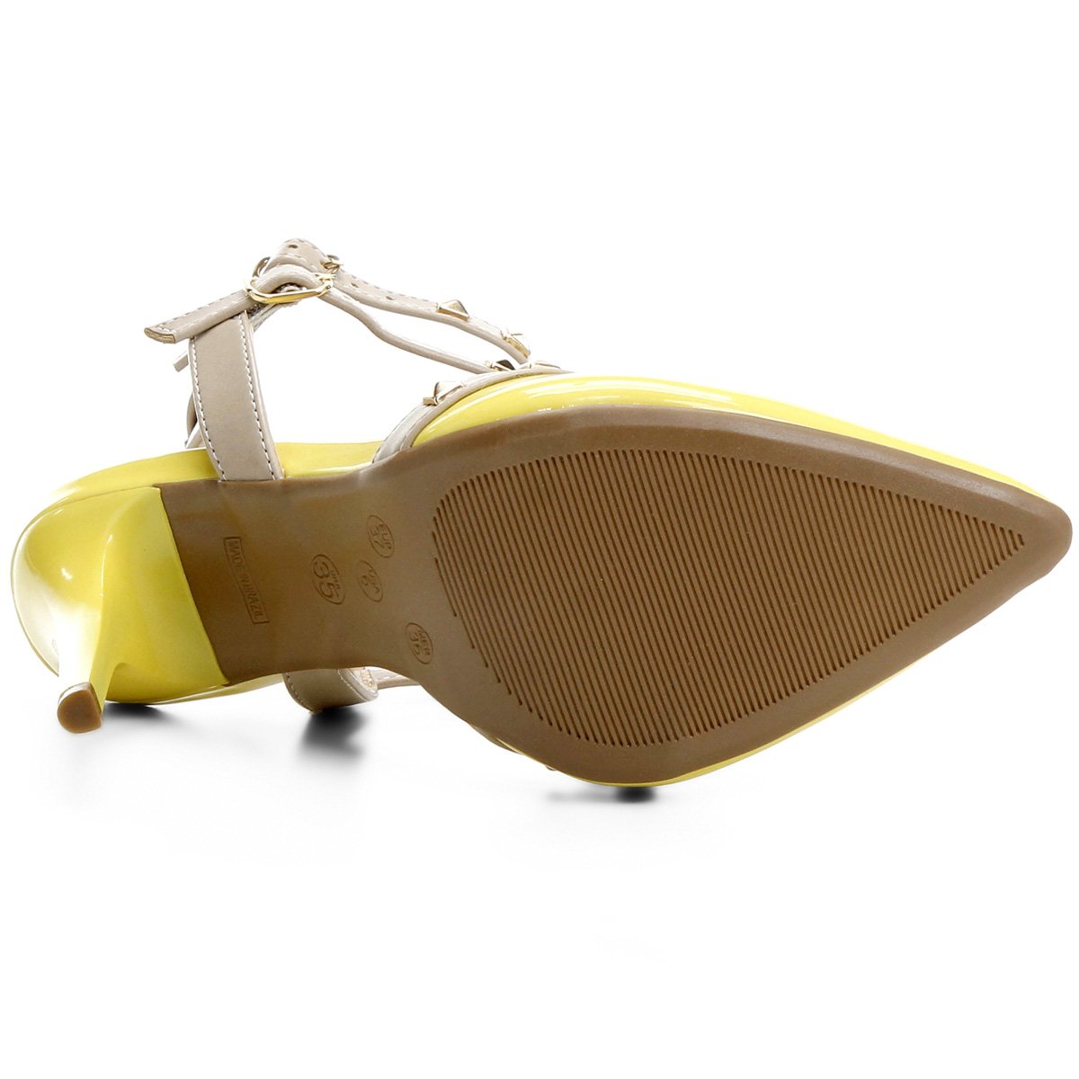 scarpin zatz tiras e tachas