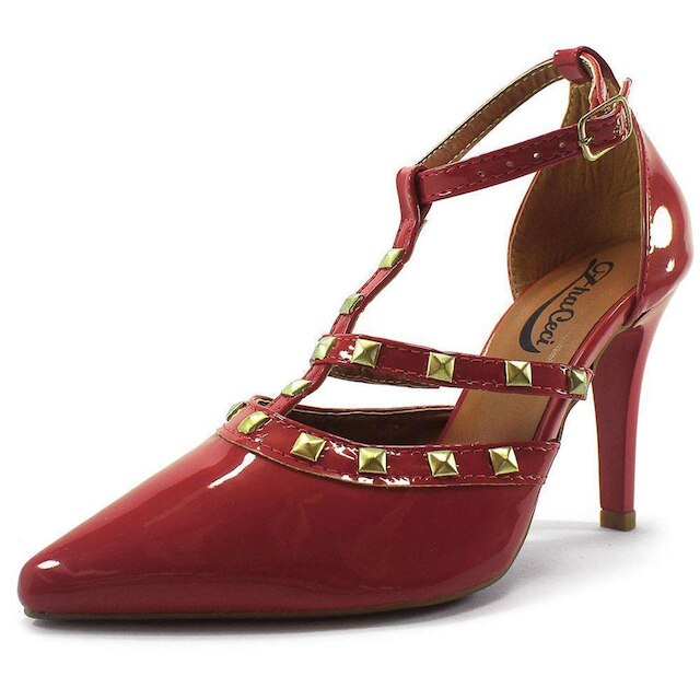 Scarpin Zhaceci Salto Alto com Spike Feminino