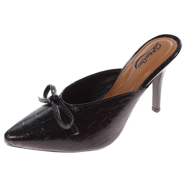 Scarpin Zhaceci Salto Fino Croco