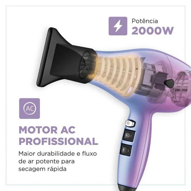 Secador de Cabelos By Juliette Mondial 2000W SCP-JU-03 127V