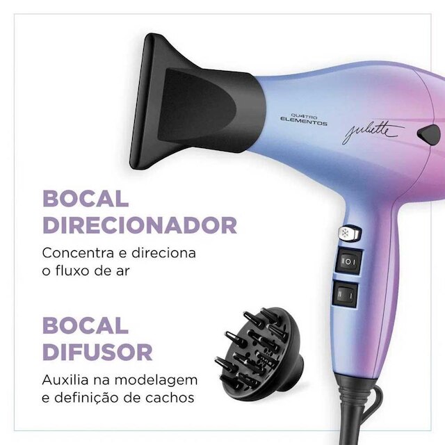 Secador de Cabelos By Juliette Mondial 2000W SCP-JU-03 127V