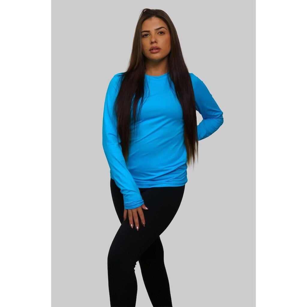 Segunda Pele Feminina Manga Longa Confort Proteção Uv 50+ Villa Sports