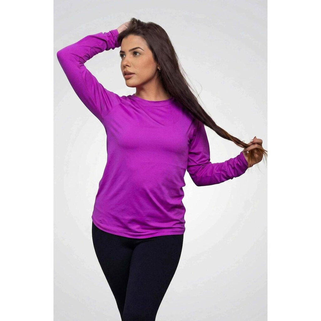 Segunda Pele Feminina Manga Longa Confort Proteção Uv 50+ Villa Sports