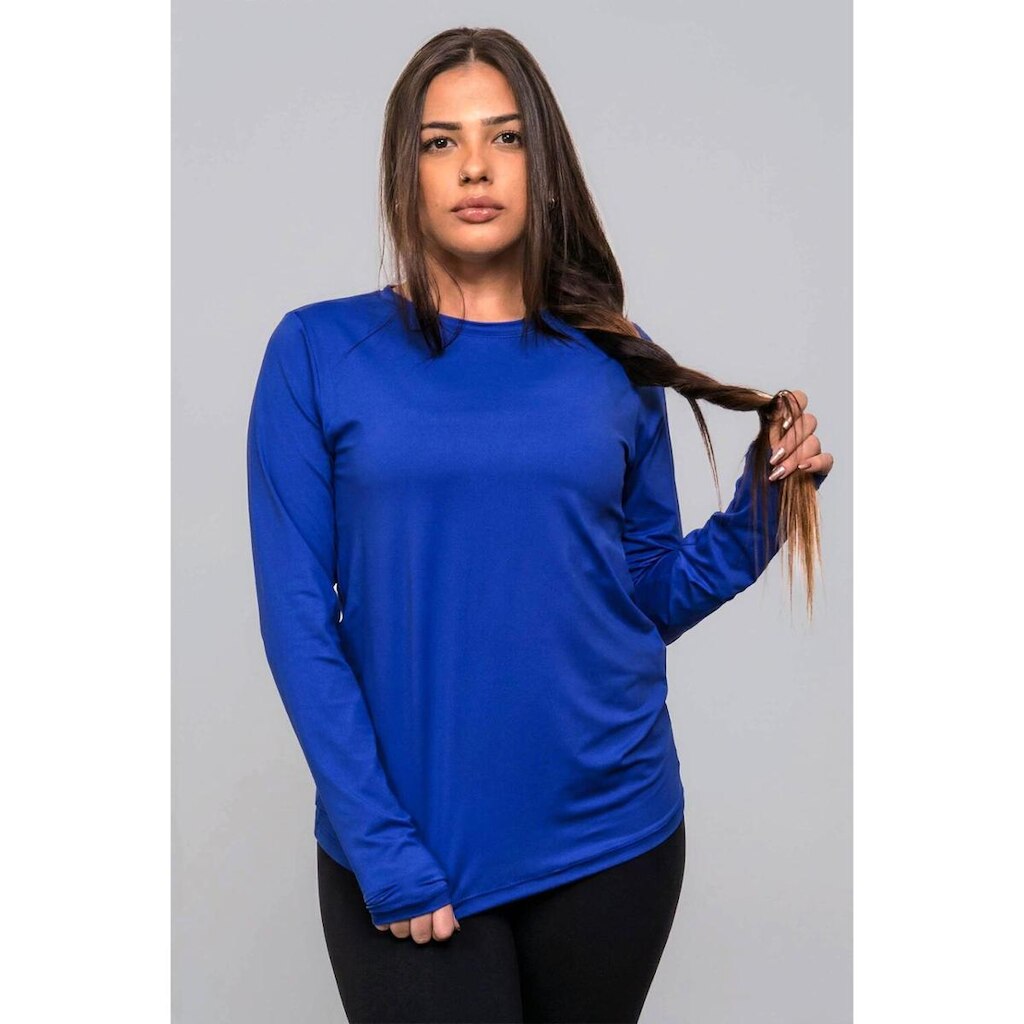 Segunda Pele Feminina Manga Longa Confort Proteção Uv 50+ Villa Sports