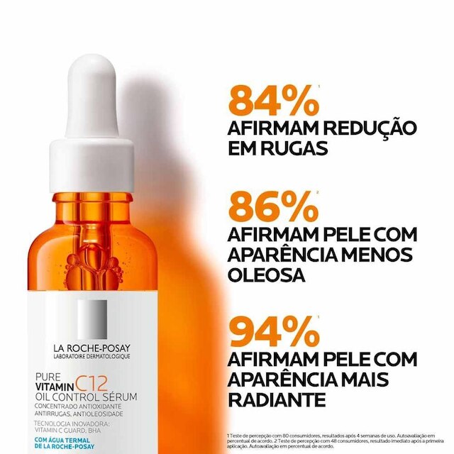 Sérum Antirrugas La Roche-Posay - Pure Vitamin C12 Oil Control 30ml