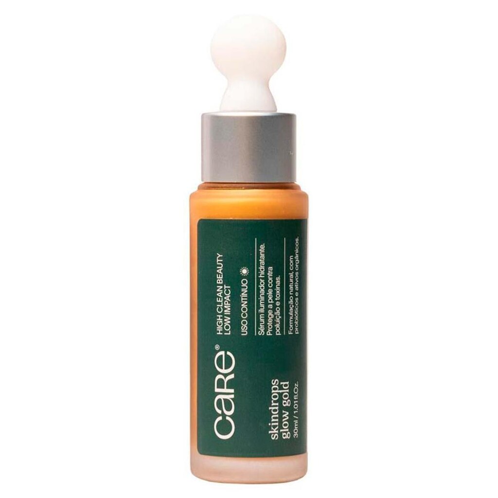 Sérum Facial Iluminador Hidratante CARE Natural Beauty Skindrops Glow Gold 30ml