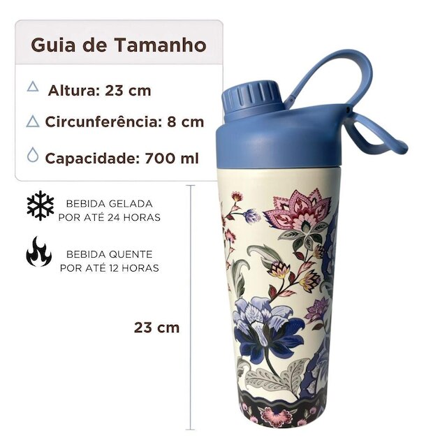 Shakeira Termica Farm 700ML Wonderful Boho Estampa Original