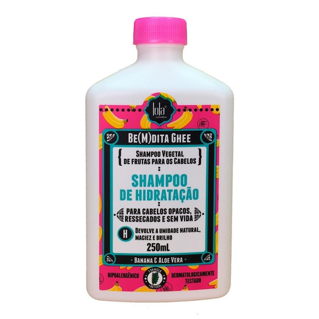 Shampoo de Hidratação Lola Cosmetics Be(m)dita Ghee Banana e Aloe Vera - 250ml