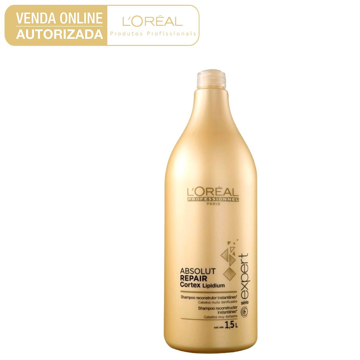 Shampoo L'oréal Professionnel Absolut Repair Cortex Lipidium 1,5L - Incolor é ruim? Shampoo L'oréal Professionnel Absolut Repair Cortex Lipidium 1,5L - Incolor é boa?