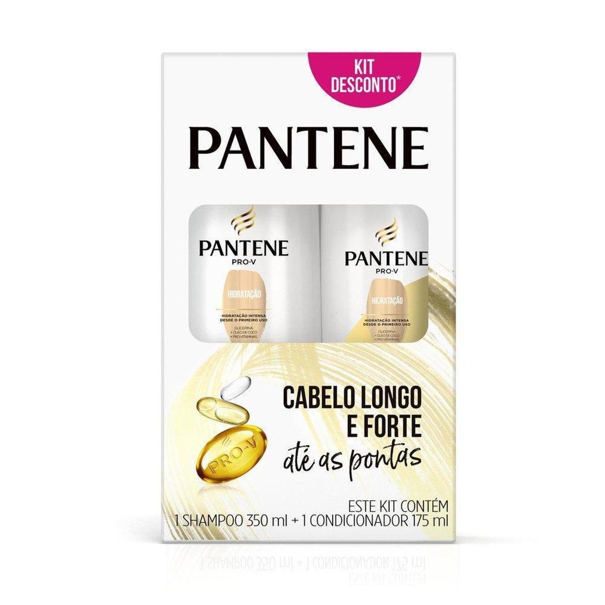 Shampoo Pantene Hidratação 350ml + Condicionador 175ml Menor preço em Shampoo Pantene Hidratação 350ml + Condicionador 175ml