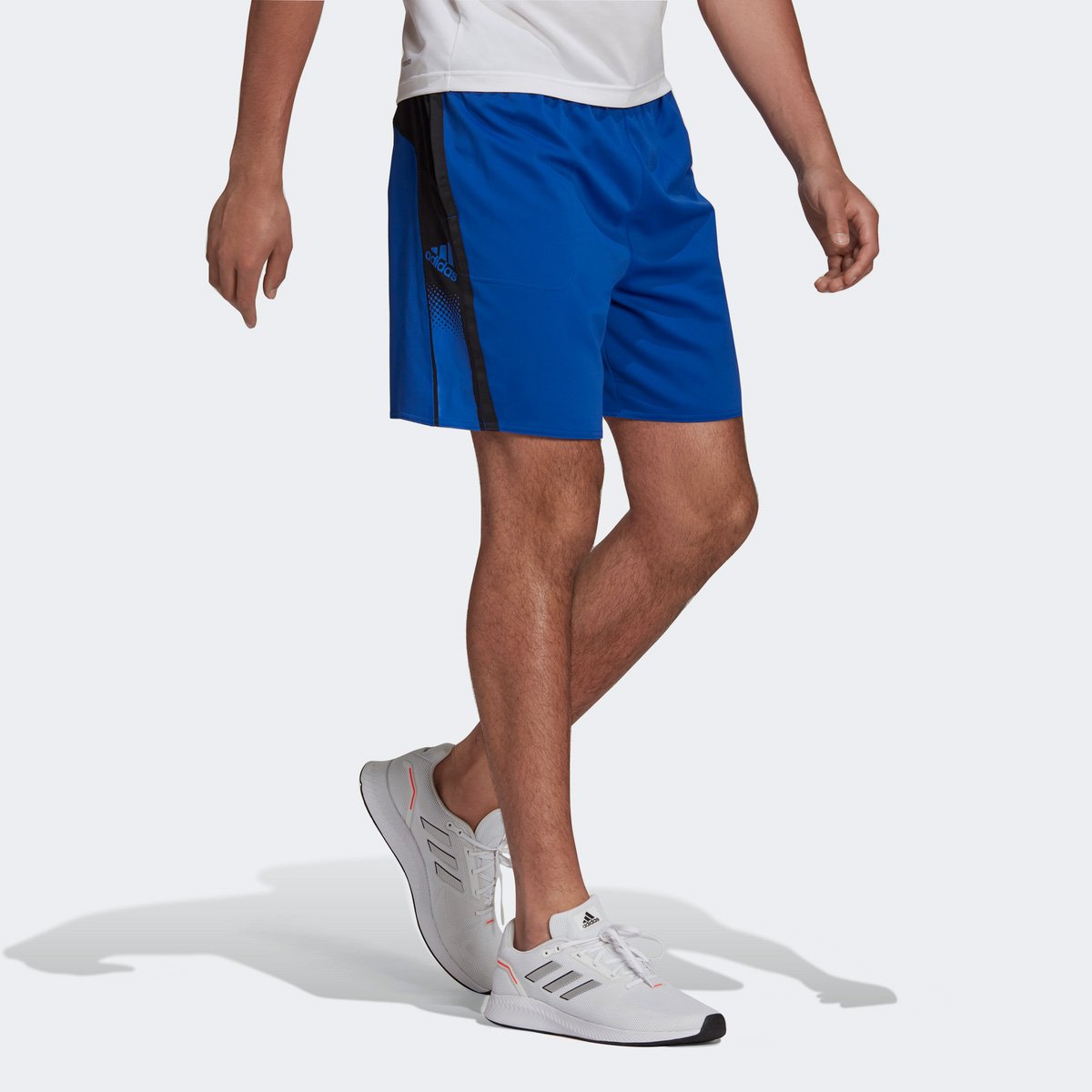 Short Adidas D2M Seasonal Masculino - Azul Escuro Menor preço em Short Adidas D2M Seasonal Masculino - Azul Escuro