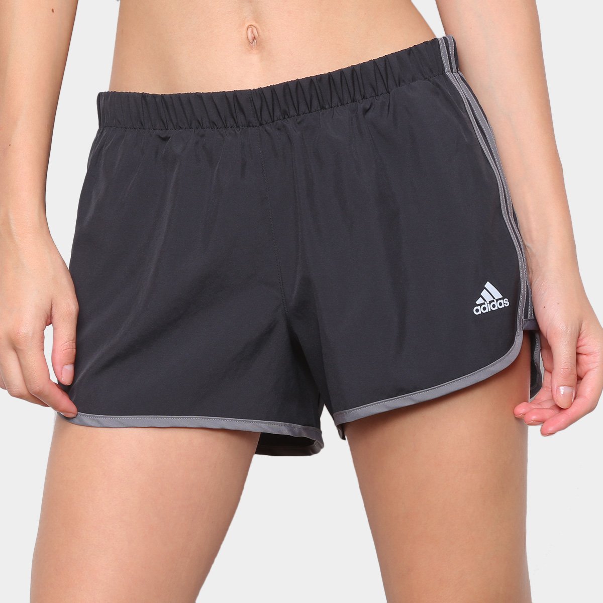 short feminino adidas preto
