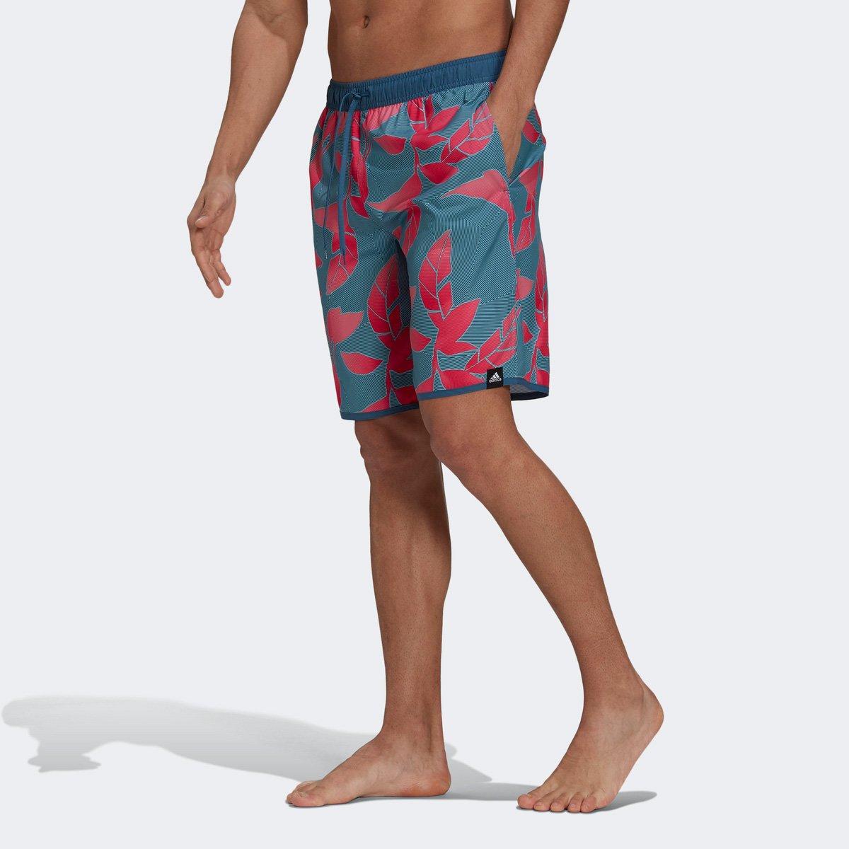 Short Adidas Swim Graphic Masculino - Azul+Vermelho Menor preço em Short Adidas Swim Graphic Masculino - Azul+Vermelho