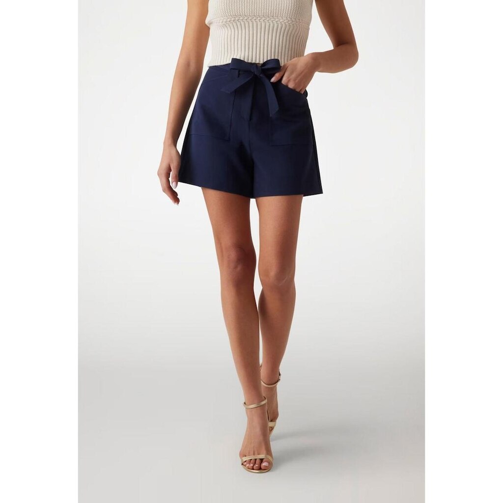 Short Alfaiataria Eco Azul Escuro