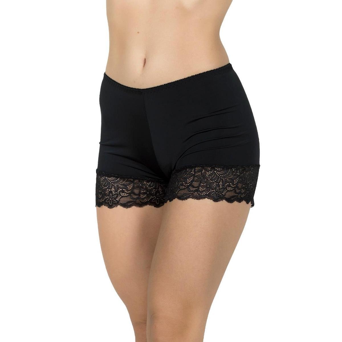 Short Anágua em Microfibra Segunda Pele Cueca Feminina - Preto Menor preço em Short Anágua em Microfibra Segunda Pele Cueca Feminina - Preto