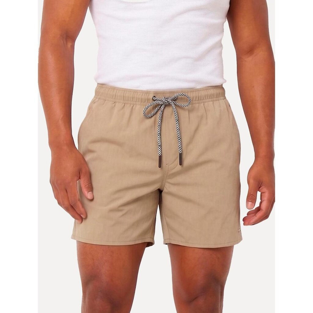 Short Aramis Masculino D'Água Elastico Logo Cáqui