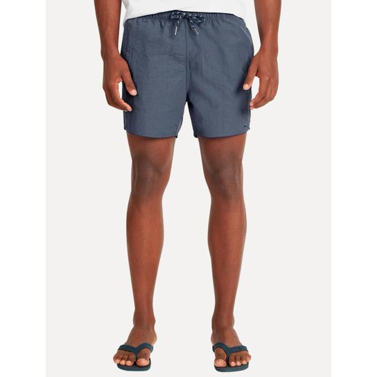 Short Aramis Masculino D'Água Elastico Melange Azul Índigo Mescla
