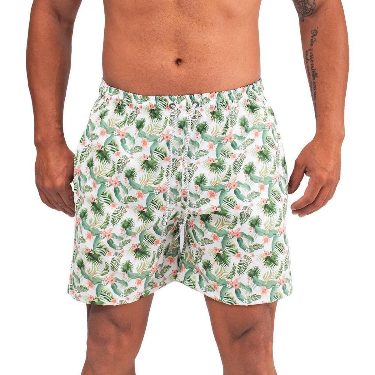 bermuda masculina praia estampada