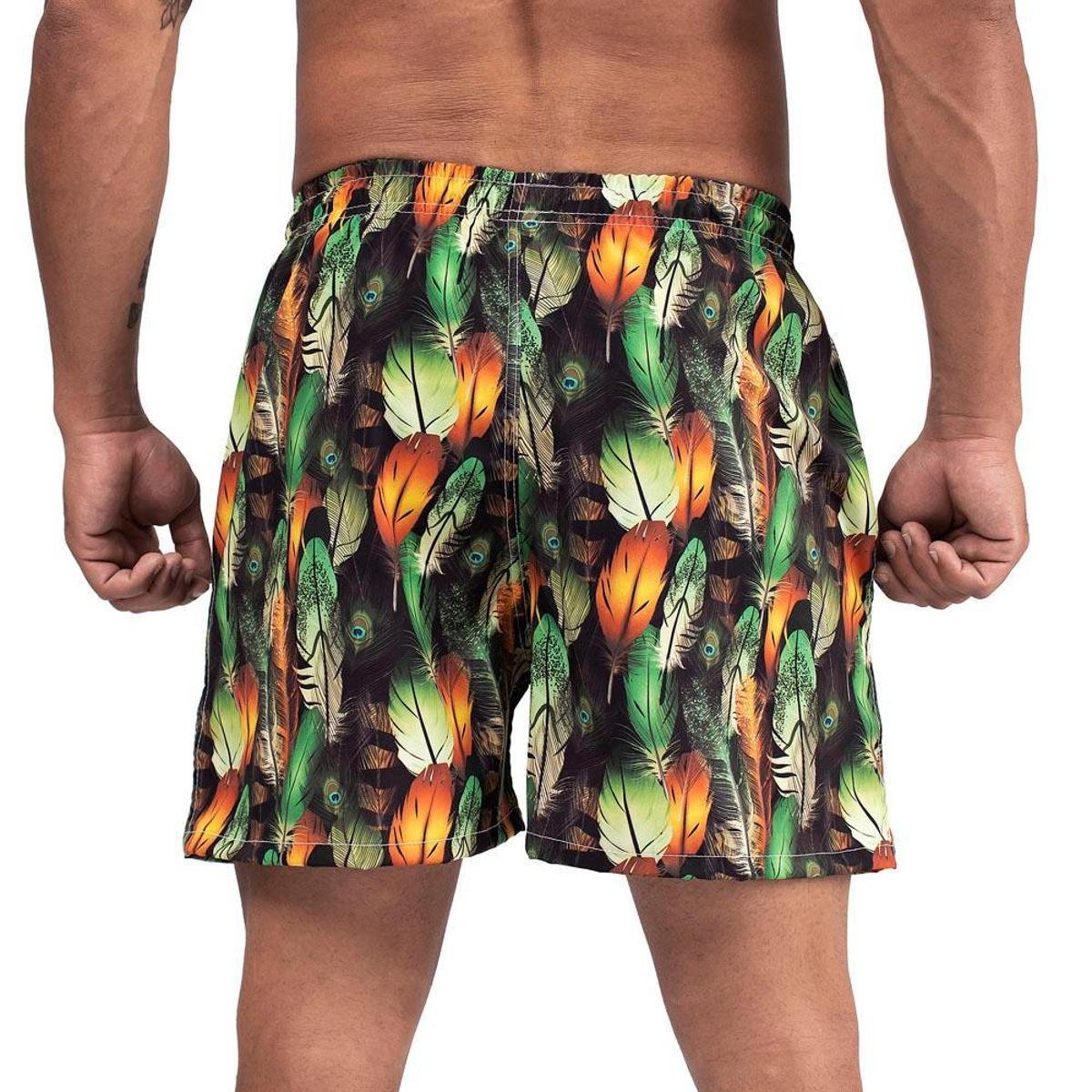 bermuda masculina praia estampada
