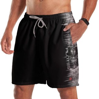 Short Bermuda Pilates Tecnodots Preto Cinza