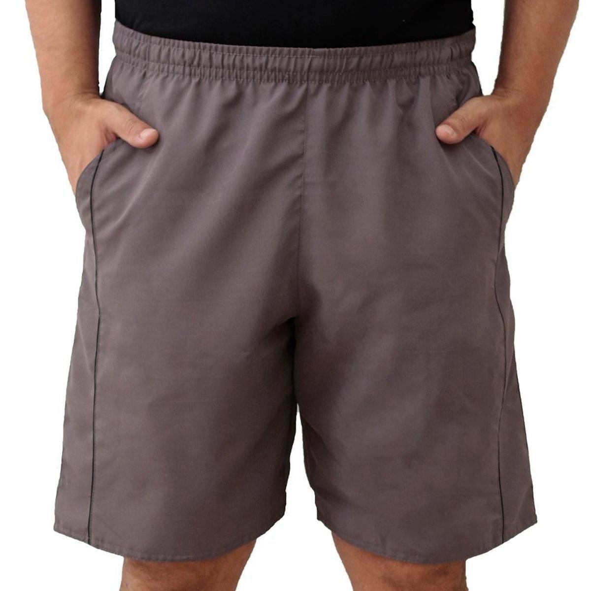 Short Bermuda Tactel Black Bear Liso Lisa Masculina Casual Menor preço em Short Bermuda Tactel Black Bear Liso Lisa Masculina Casual