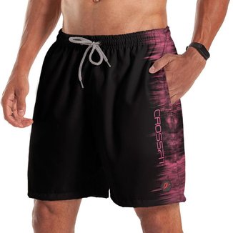 Short Bermuda Treino Tecnodots Preto Pink