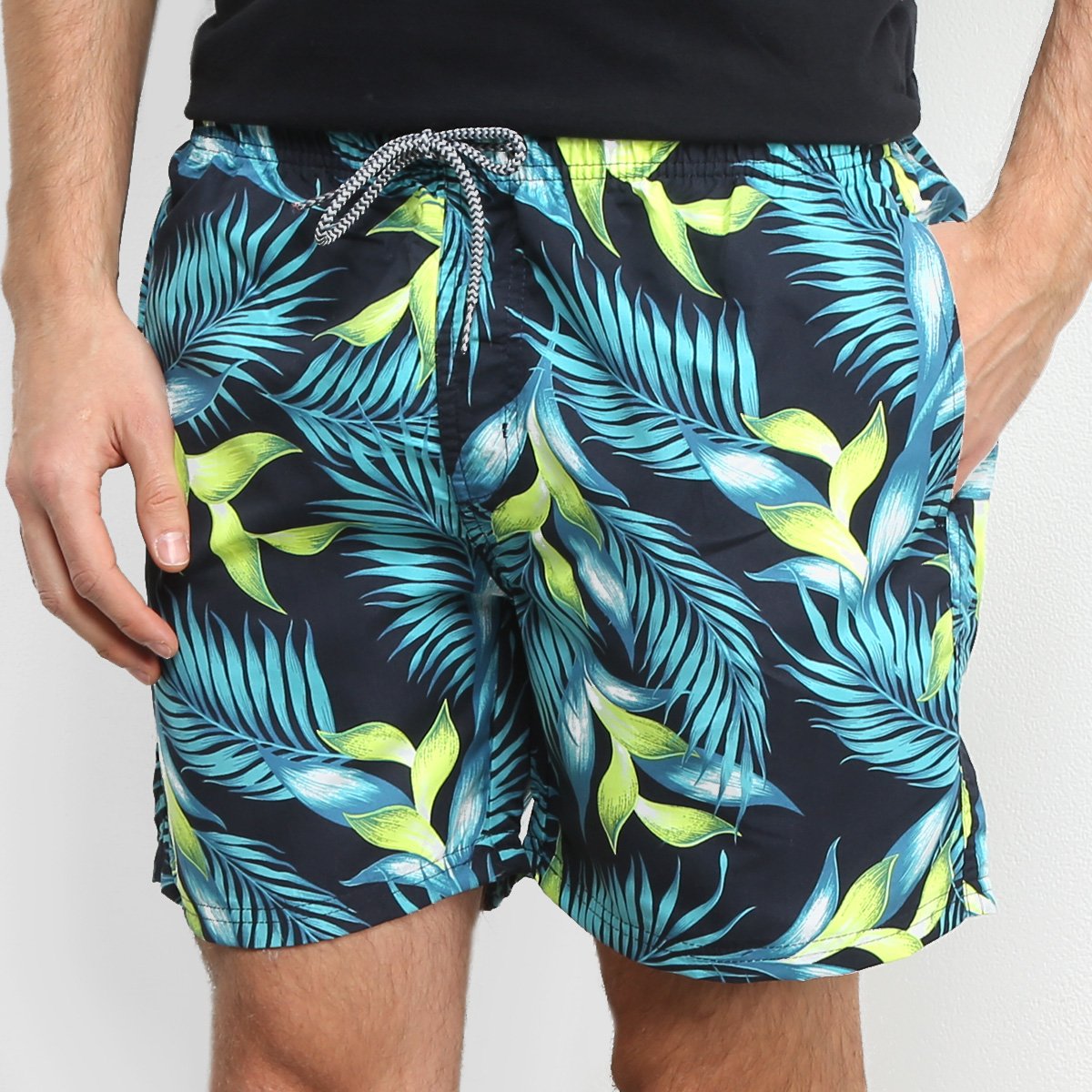 Short Broken Rules Tropical Masculina - Marinho é boa?