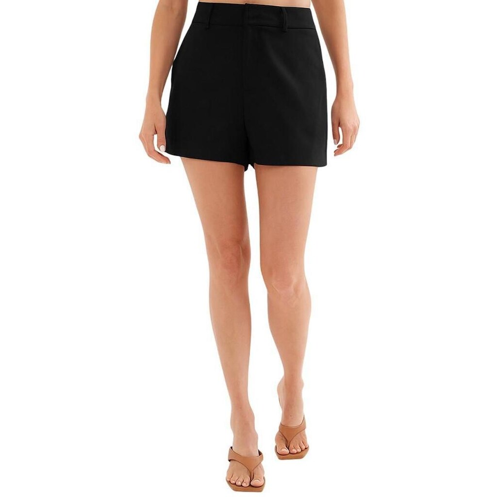 Short Colcci Alfaiataria Encurtado Preto Feminino