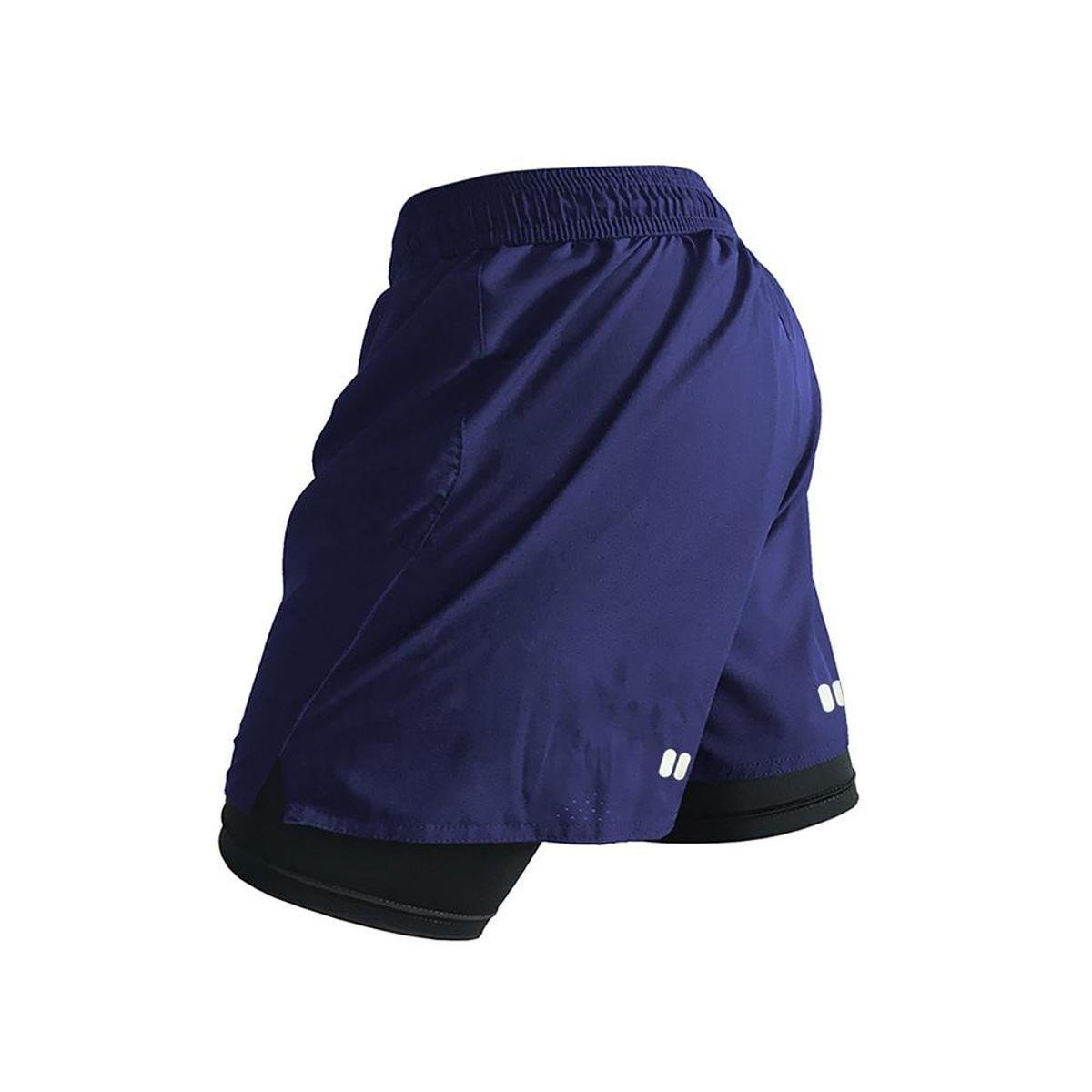 Short de corrida e academia 2 in 1 - Marinho é ruim? Short de corrida e academia 2 in 1 - Marinho é boa?